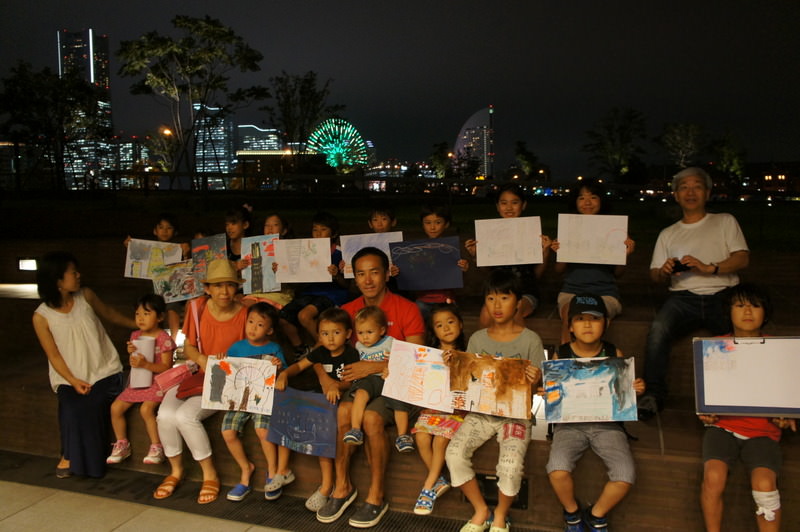 こどもワークショップ：夏休み企画「横浜の夜景を描いて、楽しもう！」