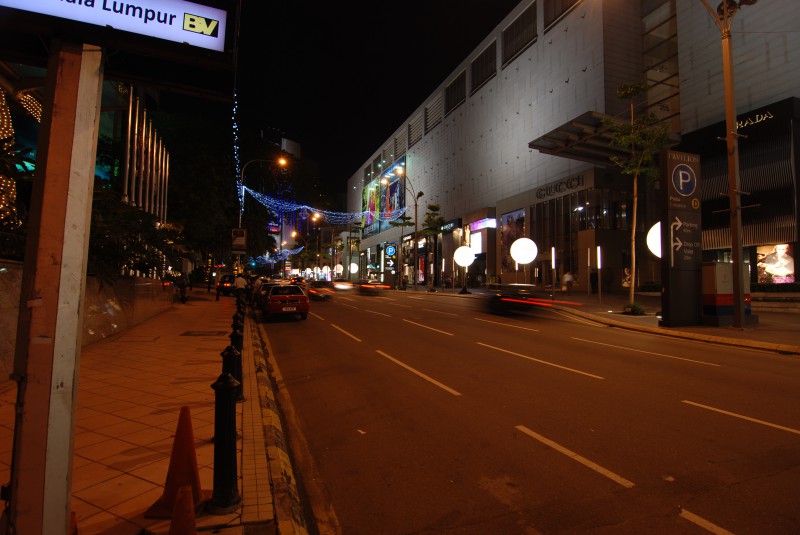 Bukit Bintang Area at Night