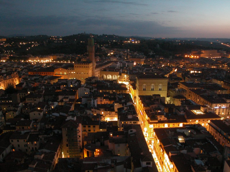 Panoramic view from Giotto`s Belltower
