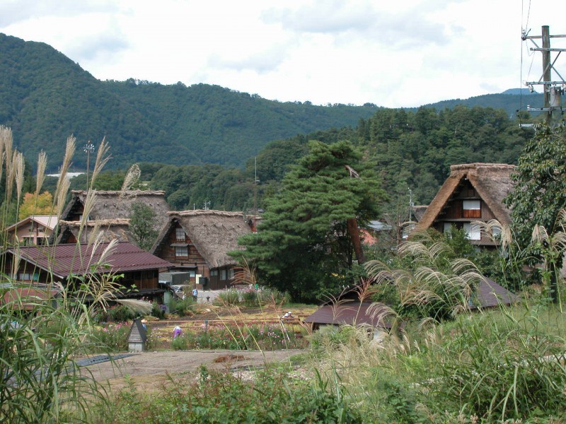 Traditional Japanese homes in mountains of Goka, Toyama