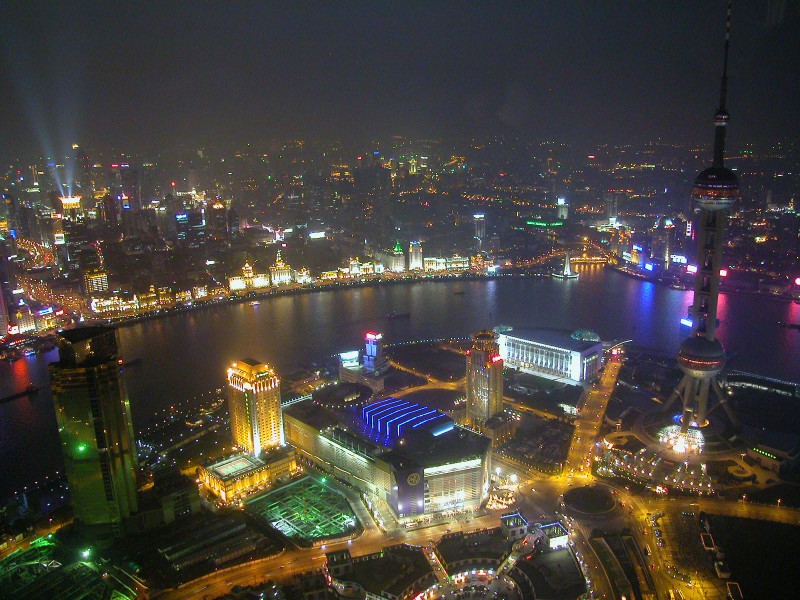 View from the Jin Mao Observatory in Shanghai