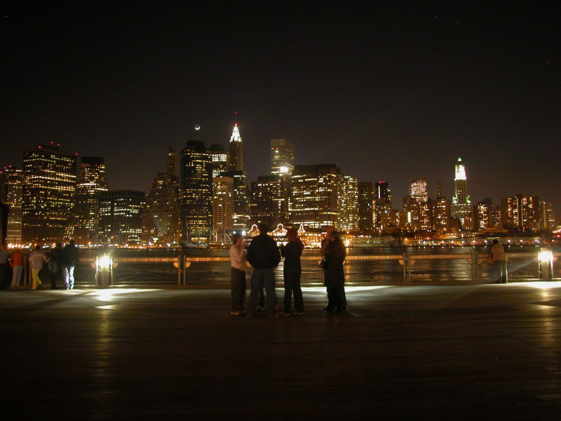 View of Manhattan from the Brooklyn Bridge