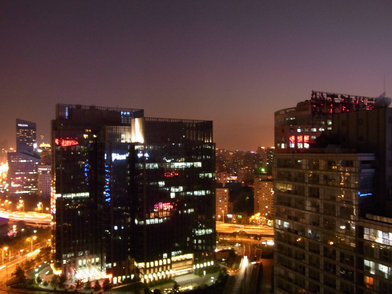 View overhead of Beijing