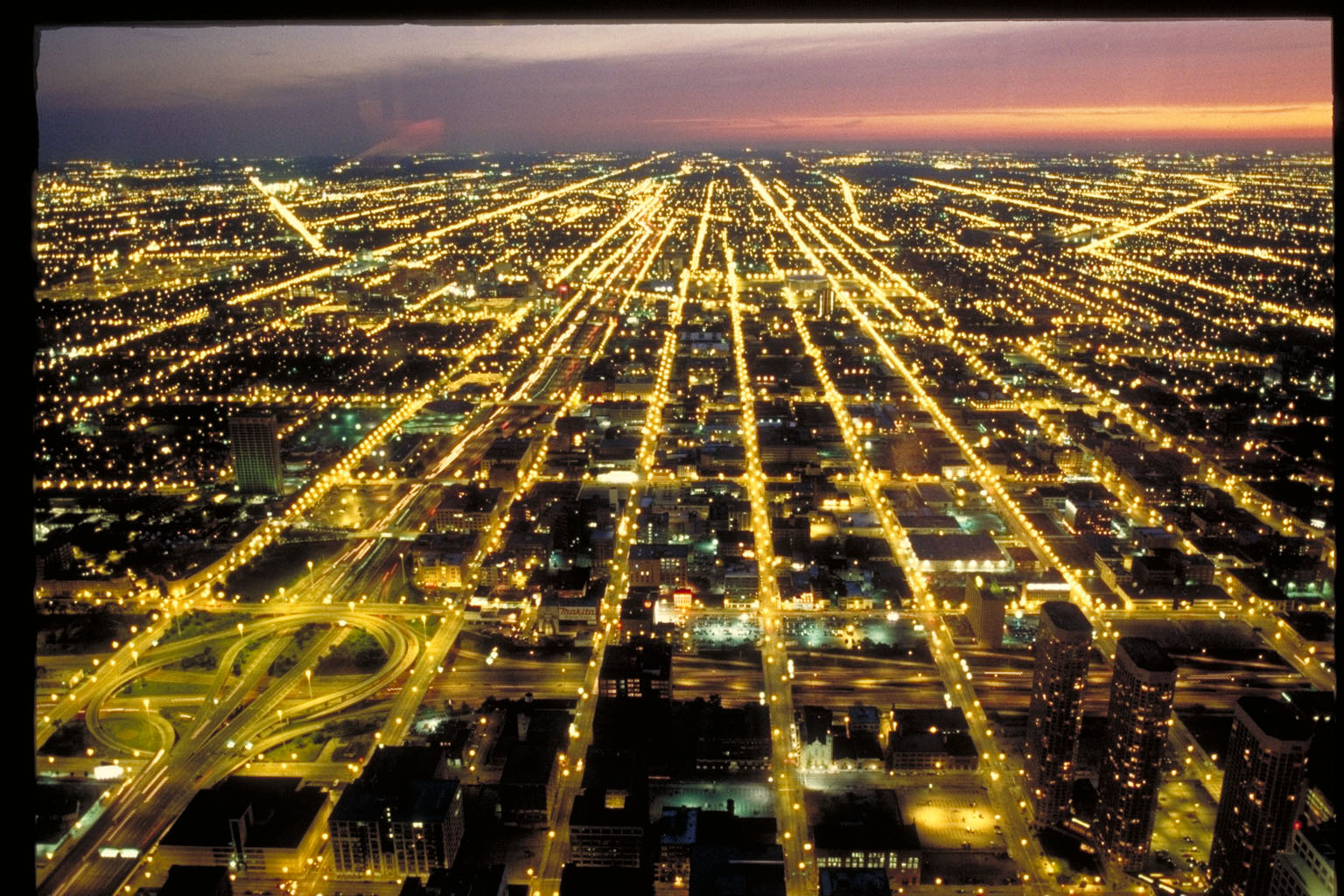 Willis Tower北からの俯瞰撮影　1995　