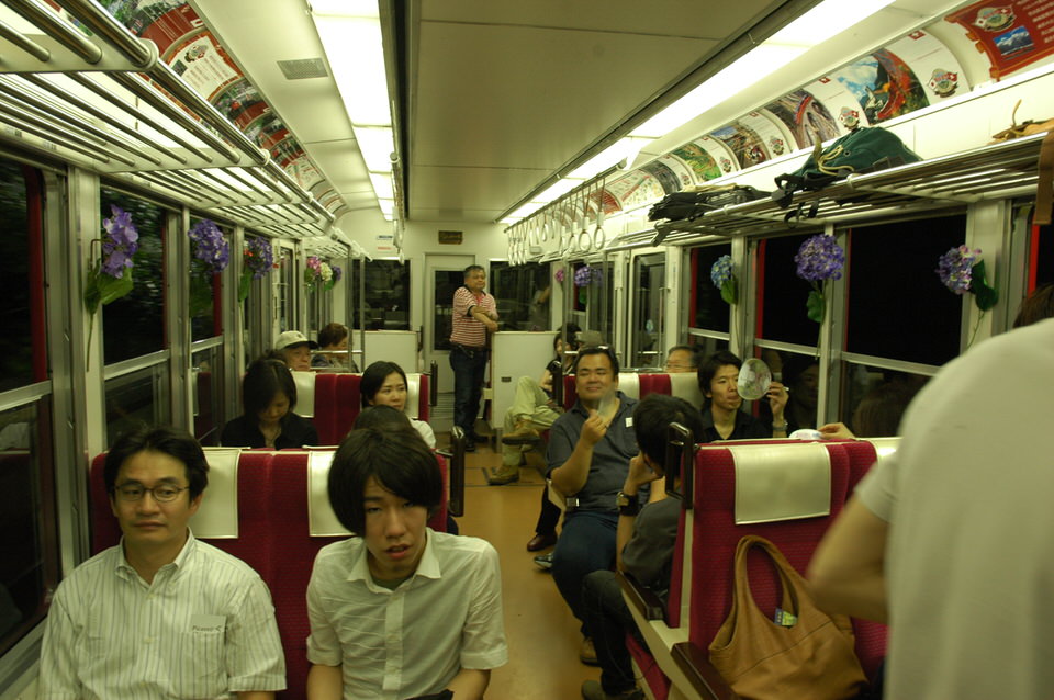 街歩き2006：箱根登山鉄道『夜のあじさい号』