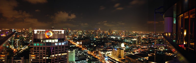 Panoramic view of Bangkok from Centara Grand