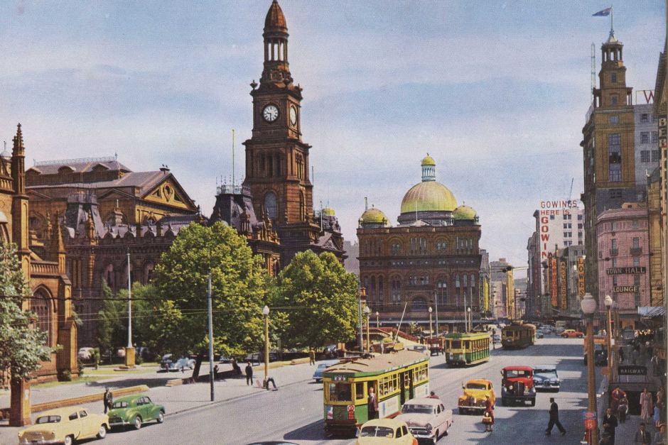 image by Sydney Tramway Museum Sydney in 1950s